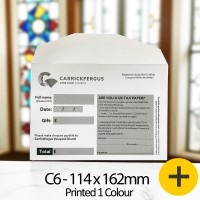 C6 Printed Single Colour